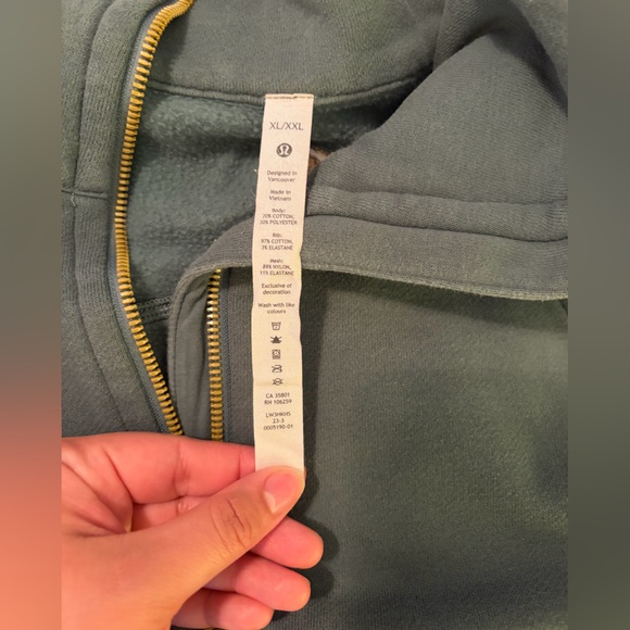 lululemon athletica Green Scuba Zip-Up Sweater - Picture 3 of 5